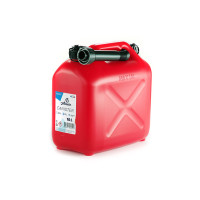 Каністра пластикова HDPE для палива 10 л з прозорою мірною смугою і лійкою + повітряний клапан