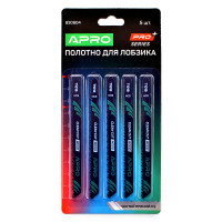 Полотно для лобзика (дерево) 100/75 мм 2,5 мм-10TPI чистий прямий T101B PRO  (APRO) (пач - 5шт)