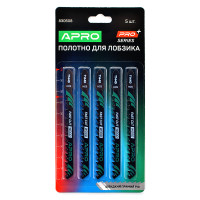 Полотно для лобзика (дерево) 100/75 мм 4 мм-6TPI швидкий прямий T144D PRO  (APRO) (пач - 5шт)