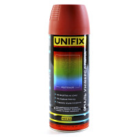 Емаль універсальна акрилова RAL 3011 Вишневий глянсова 400 мл (UNIFIX) 