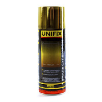 Емаль акрилова Суперхром дзеркальна Золото глянсова 400 мл (UNIFIX)