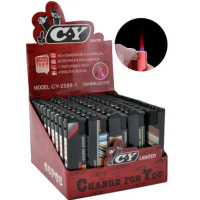 Запальничка із ліхтариком (турбо полум'я) Абстракція №2588-1