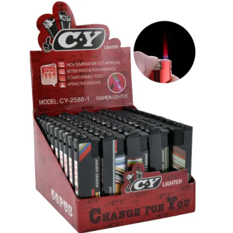 Запальничка із ліхтариком (турбо полум'я) Абстракція №2588-1