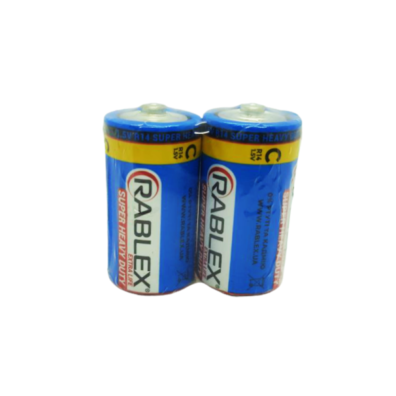 Батарейка Rablex R14  С сольова  2/24