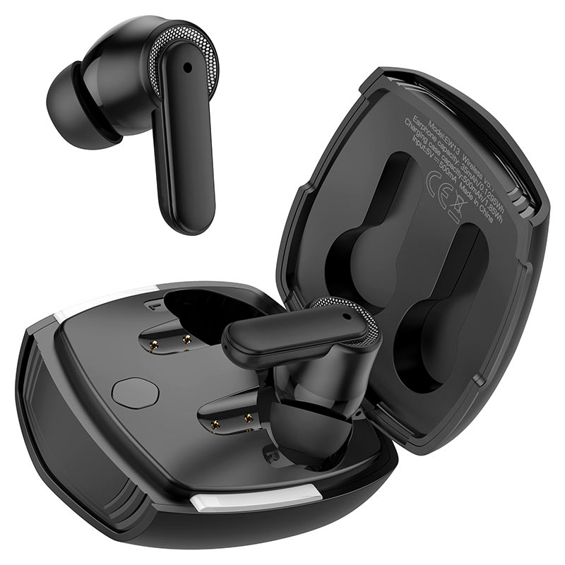 Наушники игровые TWS HOCO EW13 Magic flow true wireless ENC noise cancelling Black