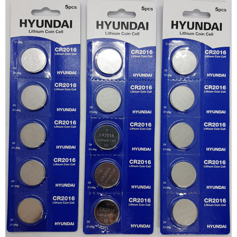 Батарейка HYUNDAI CR2016 Blister 5