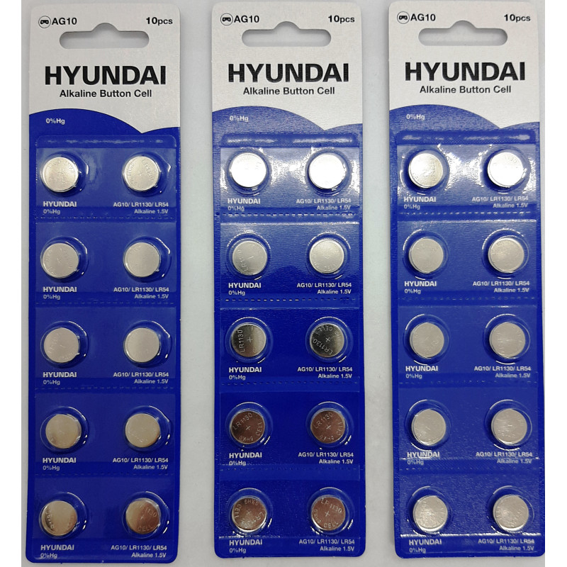 Батарейка HYUNDAI AG10 Blister 10