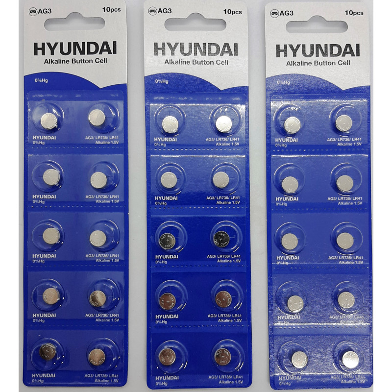 Батарейка HYUNDAI AG3 Blister 10