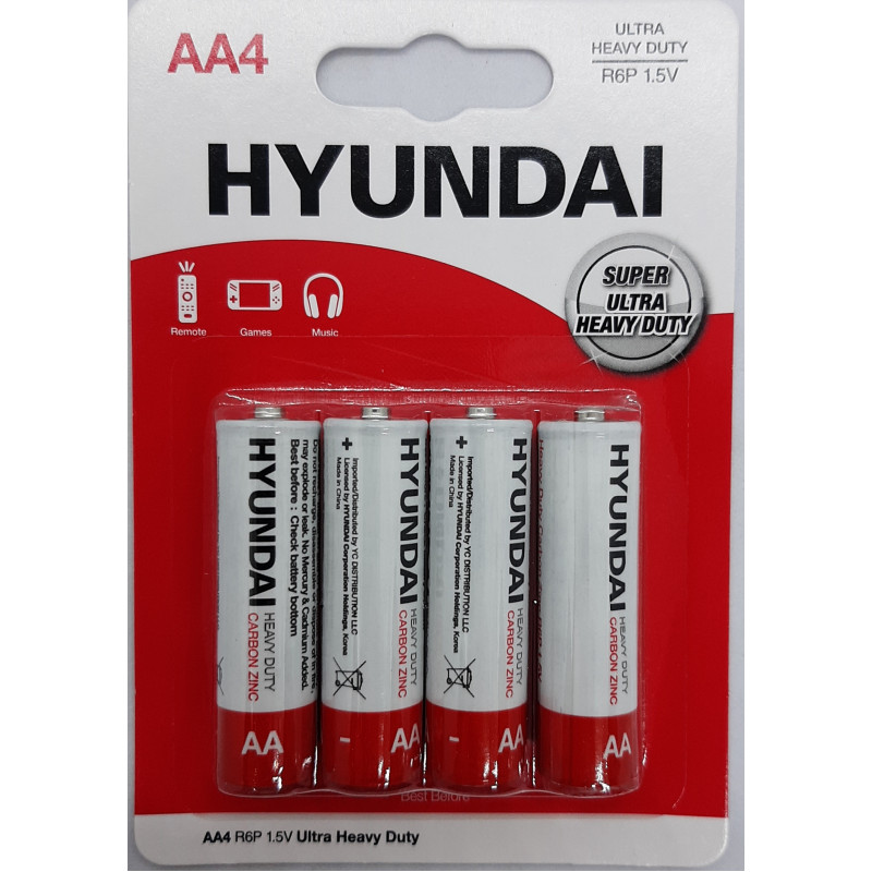 Батарейка HYUNDAI R6 AA BL4 Heavy Duty 4/48