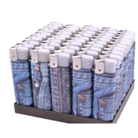 Запальничка пластикова (Звичайне полум'я) Джинс №1209-1 50/1000