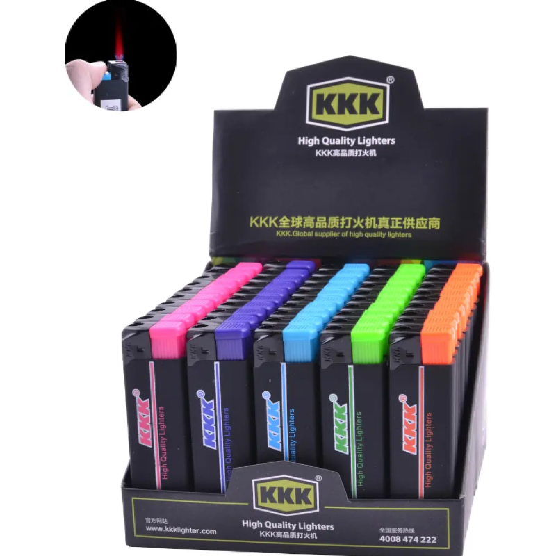 Запальничка пьезо ТУРБО Чорна Гума 859-1 50/1000