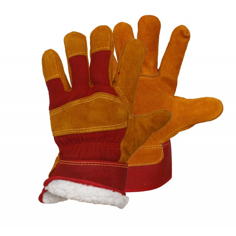 Рукавичка Український Лев замшева + комбінована тканина, тепла синтепон 12/120