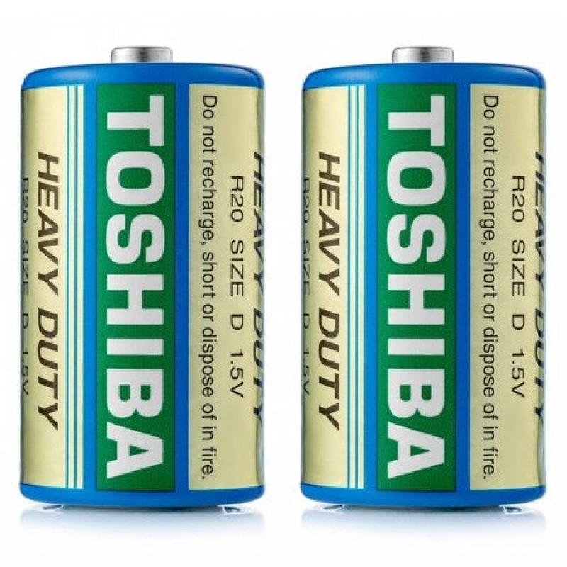 Батарейка Toshiba HD R20 СИНЯ  D сольова   20/200