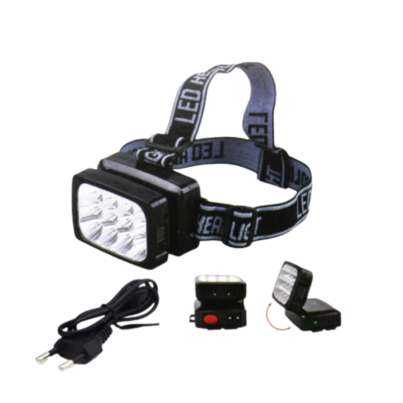 Ліхтар 064 CREE T6 на лоб, POLICE DIMMER МОНОкрист, 3 режима,  Li-ion акк. 3,7V 4200mAh + ЗУ 220V