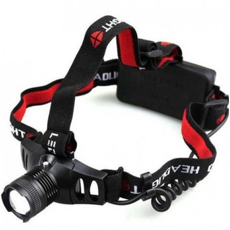 Ліхтар 6628-Q25W на лоб ZOOM МОНОкрист 3*AAA 85*60*40мм