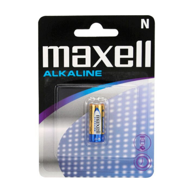 Лужна батарейка Maxell Alkaline N/LR1 1шт/уп blister   1/10