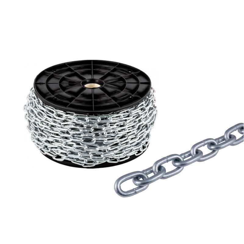 Ланцюг коротколанковий 2 мм оц бухта 110 м DIN 5685A new