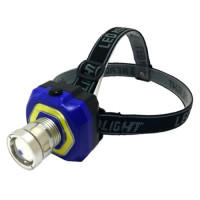 Ліхтар 468 на лоб, 1LED+COB, 3*AAA