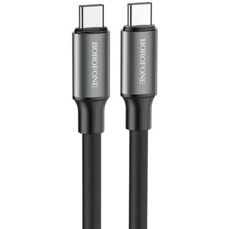 PD Кабель BOROFONE BX82 Double-speed Type-C to Type-C 60W/3A/1m black