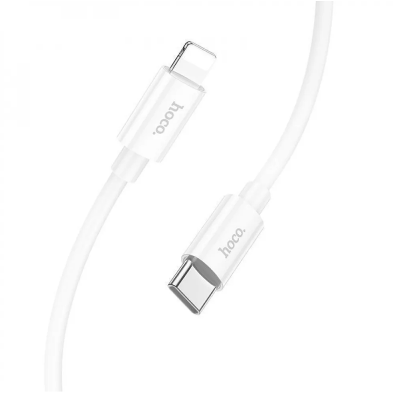 PD Кабель HOCO X87 Magic silicone PD charging data cable for iP PD20W/1m. White
