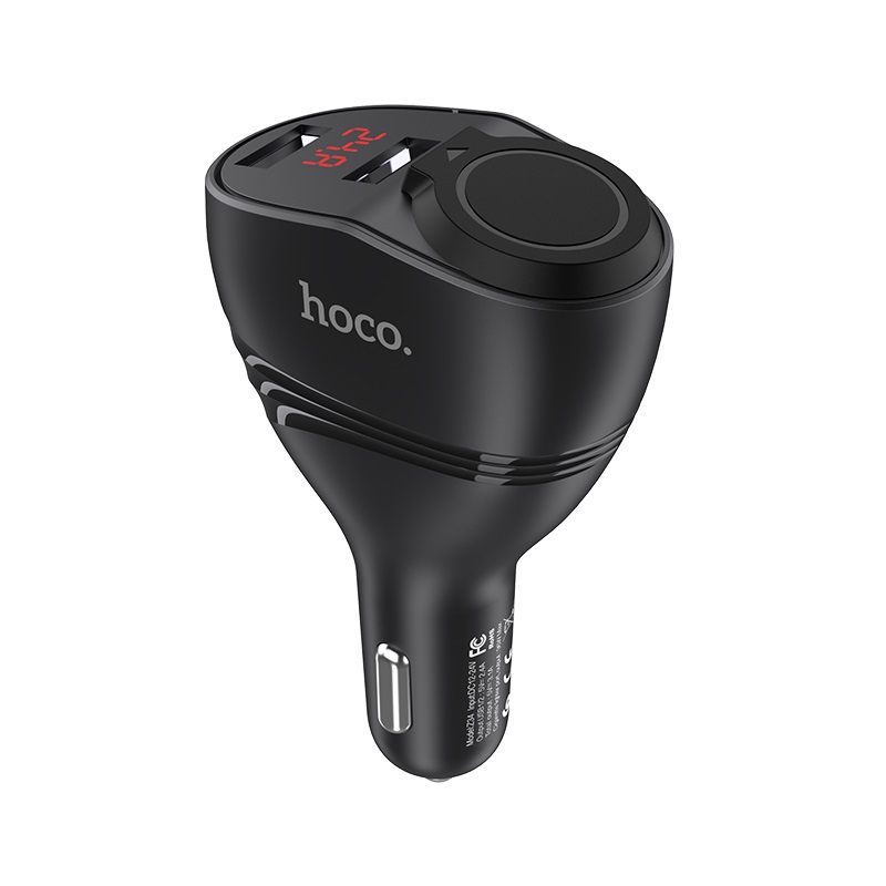 АЗП HOCO Z34 Thunder power 1LighterPlug/96W/2USB/3,1A/LCD Black