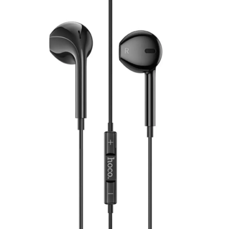 Наушники HOCO M101 Pro Crystal sound wire-controlled earphones with mic. Black