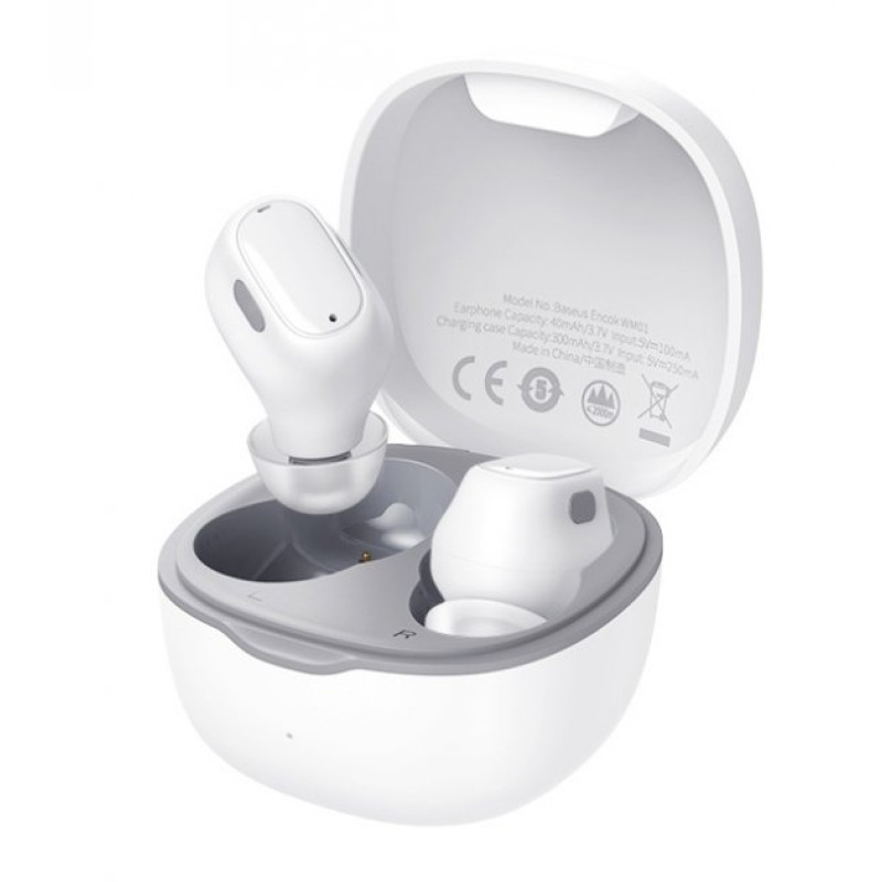 Наушники Baseus Encok True Wireless Earphones WM01 White NGWM01-02