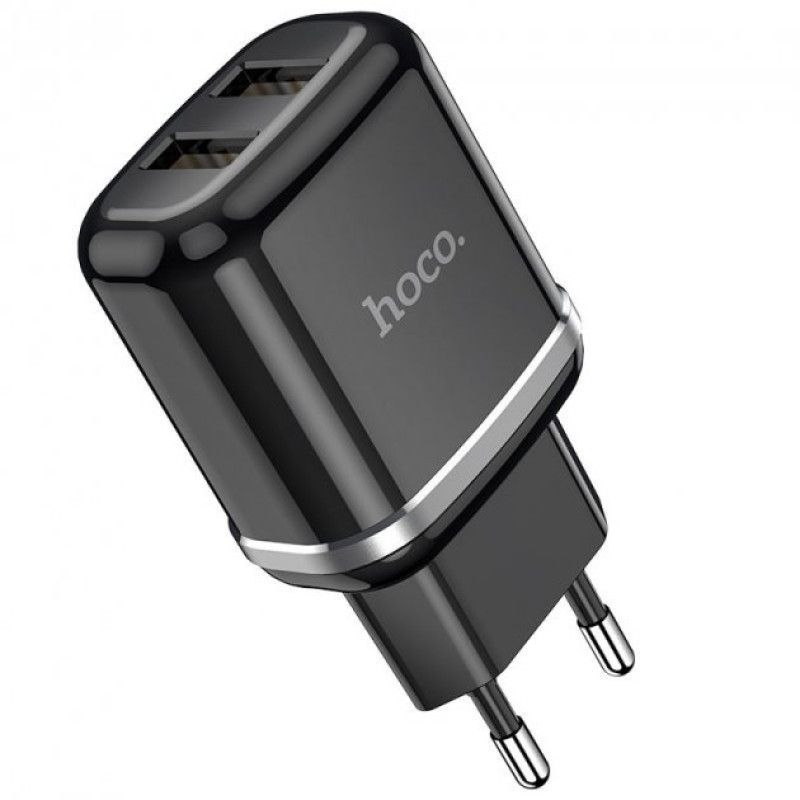 Мережевий зарядний пристрій HOCO N4 Aspiring 2USB/2,4A Black
