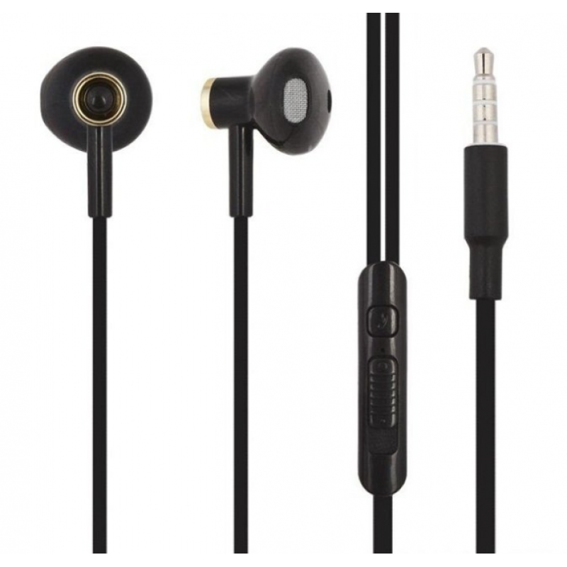 Наушники HOCO M47 Canorous wire control earphones with mic. Black