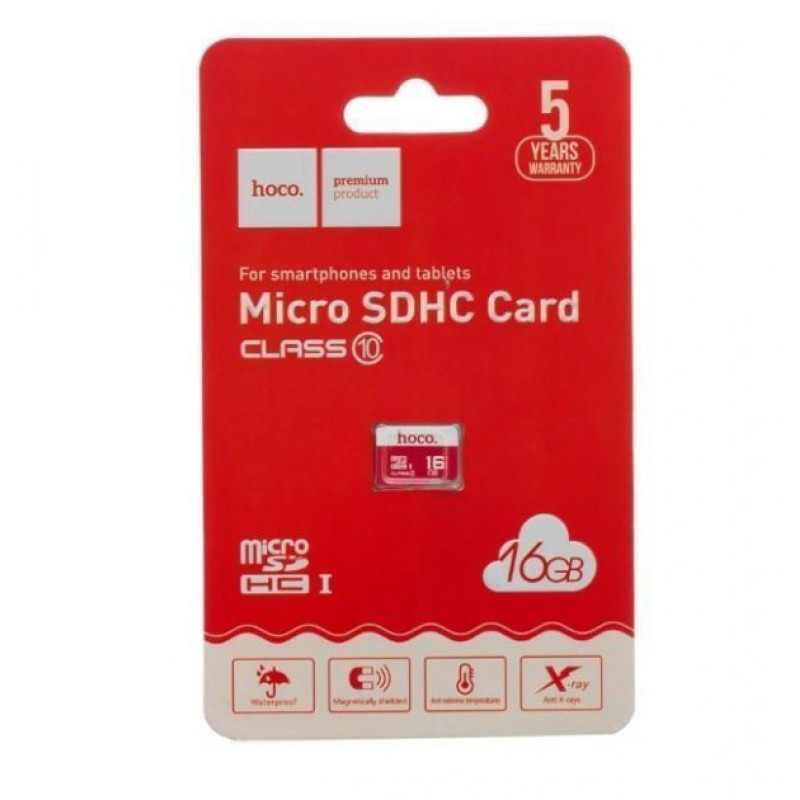 Карта памяти microSDHC HOCO 16 Gb TF High Speed ​​Class 10