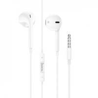 Наушники HOCO M101 Max Crystal grace wire-controlled earphones with mic. White