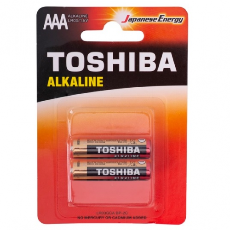 Батарейка Toshiba Alkaline LR03G блістер 2 ААА лужна бл2/80