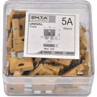 Предохранители плоские евро 5А (50 шт в паке)