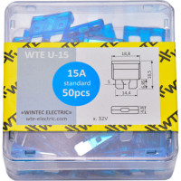 Предохранители плоские евро 15А (50 шт в паке)