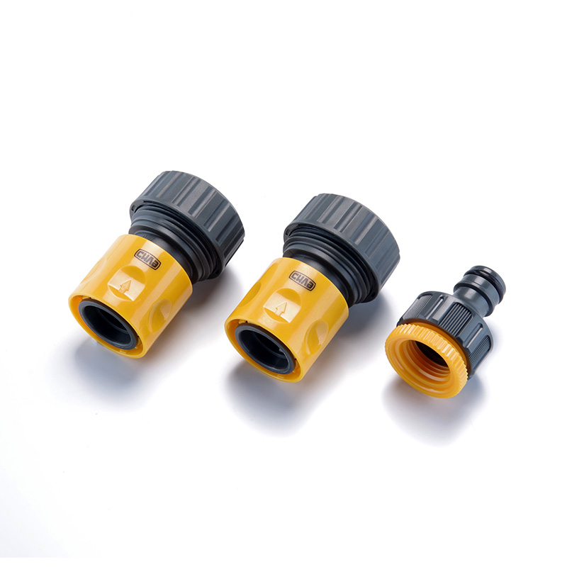 Набір для шланга 3/4'': конектор 3/4'' аквастоп, коннектор 3/4'', адаптер ½'' + 3/4''  (СИЛА)