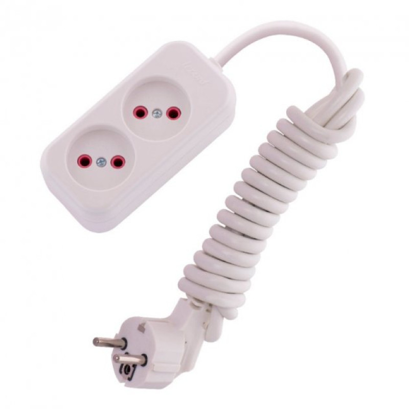 LETITIA Подовжувач без заземлення 2 входи 2 метри (1шт/12шт)