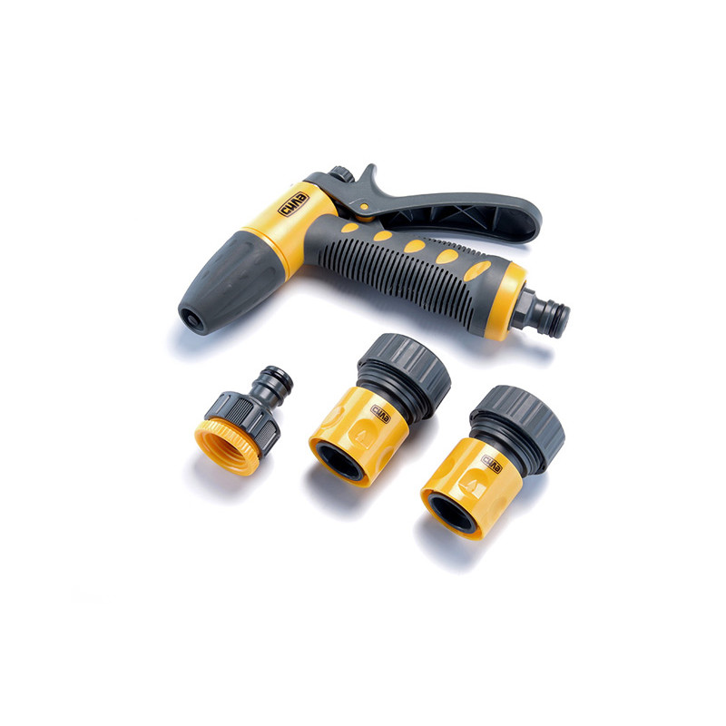 Набір: пістолет-розпилювач, конектори для шланга 3/4'', адаптер ½'' + 3/4''  (СИЛА)