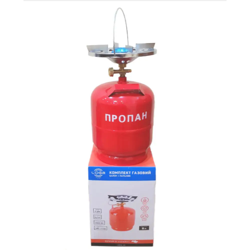 Комплект газовий (балон 8л+пальник) TM LOGA