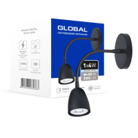 Світильник світлодіодний GWL-01C GLOBAL 4W 4100K чорний