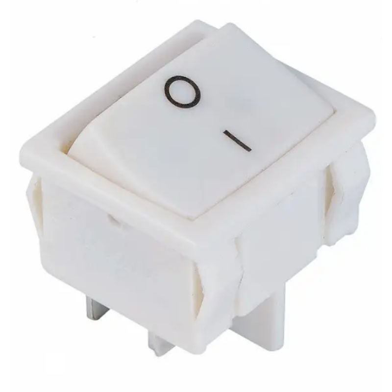 KCD1-6-201 Wh/Wh Перемикач 1 білий клавішний