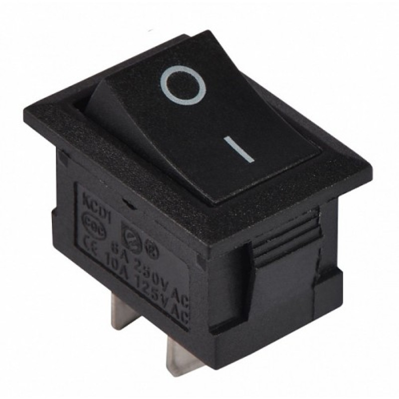 YL211-05 (KCD1-1) Перемикач 1 клавішний (чорний)