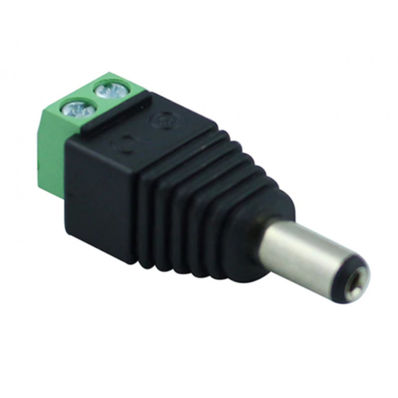 Роз'єм живлення (штекер) 5,5х2,1мм, з клемною колодкою ПАПА