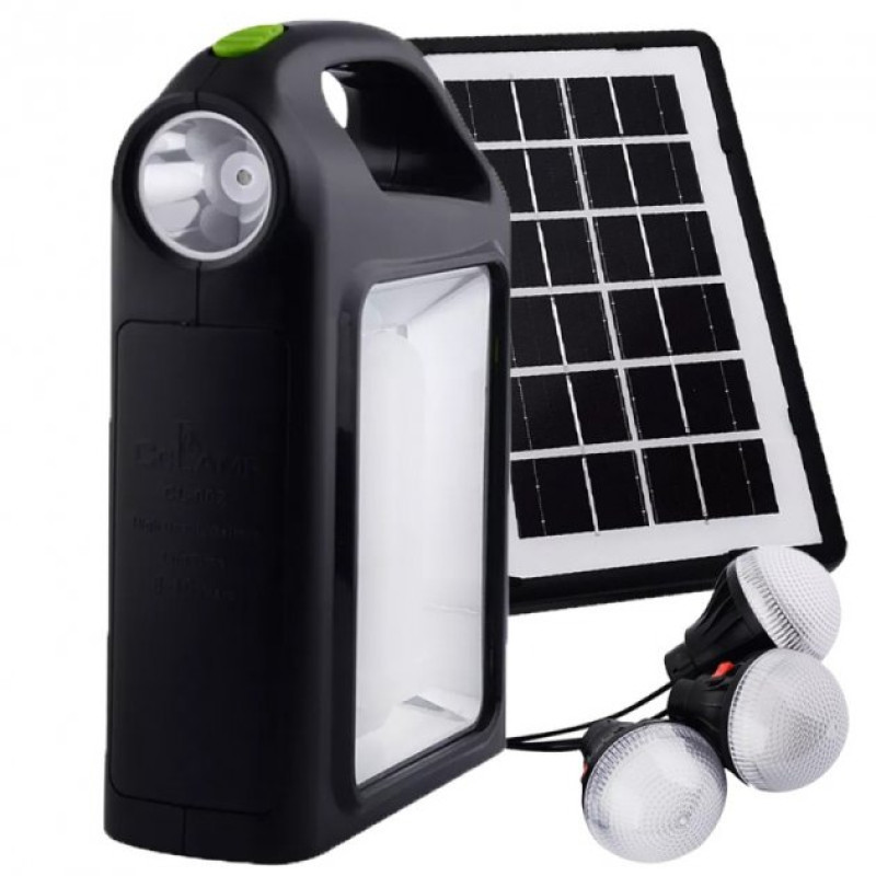 RB-GD5 Ліхтарик ручний з сонячною панеллю, павербанк MultiFunctional Led Cclamp CL-02 with So