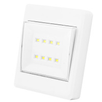 Підсвітка універсальна у вигляді вимикача KL1702-8SMD, магніт, липучки, 4хAAA нічник