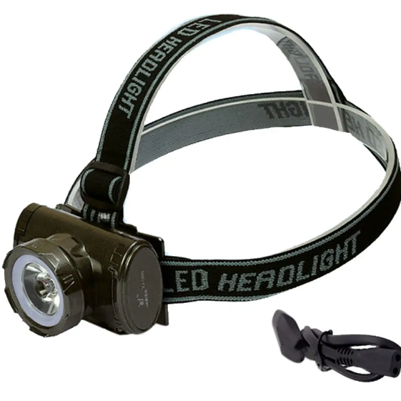 Ліхтар 1899-1W на лоб, акумулятор + ЗУ, 1LED 80 * 50 * 60 мм