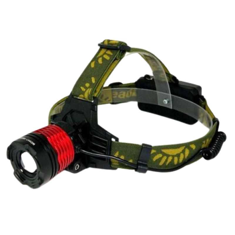 Ліхтар 047 на лоб, POLICE DIMMER МОНОкрист, 3 режима, 2 Li-ion акк. 3,7V 4800mAh + ЗУ 220V