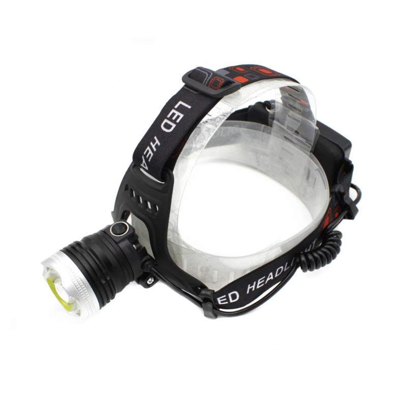 Ліхтар 112 на лоб T6+COB POLICE DIMMER, 4 режима, Li-ion акк.