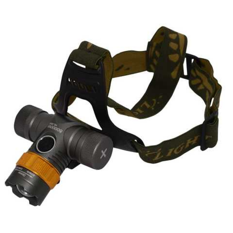 Ліхтар 295 на лоб, POLICE DIMMER МОНОкрист, кріплення ВЕЛО, 3 режима, 3*AAA/Li-ion акк.+ ЗУ