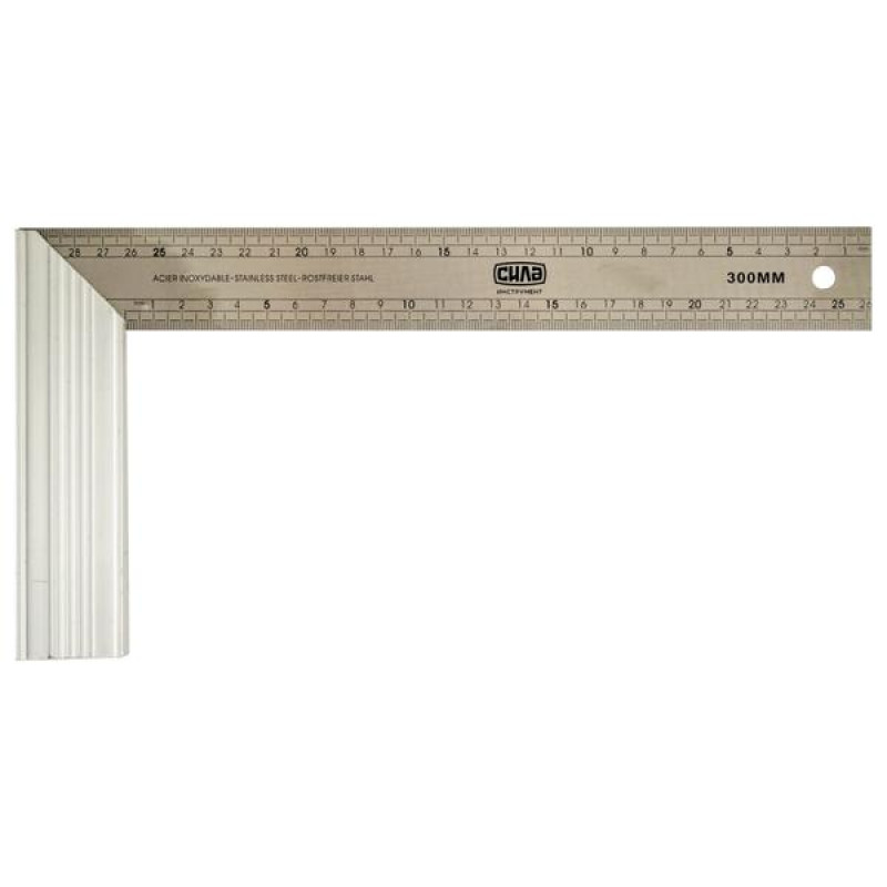  Угольник будівельний нержавіючий, 350мм (СИЛА - Інструмент)