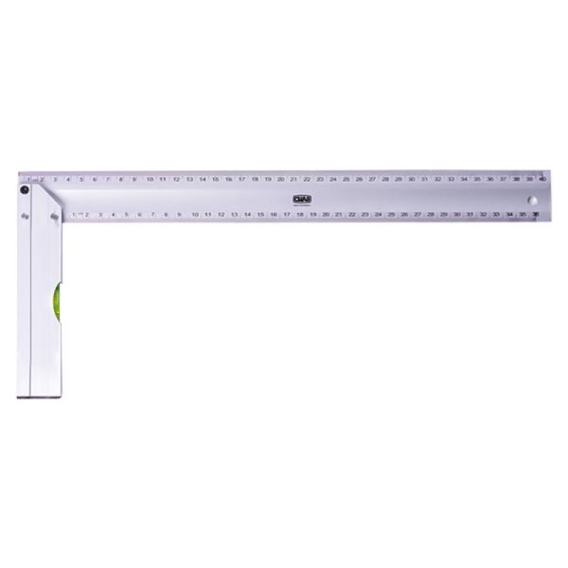 Угольник будівельний алюмінієвий з рівнем, 400мм (СИЛА - Інструмент)